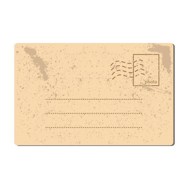 Stained horizontal postcard. Retro Paper Elemen. Grunge creative banners pattern. Jpeg illusration. - Фото, зображення