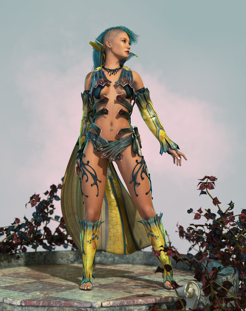 Fairy with Mohawk 3d CG - Photo, Image