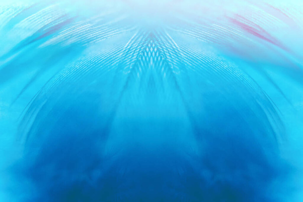 Sfocato blu turchese struttura piuma di colore. Arte astratta simmetria tendenza sfondo. - Foto, immagini