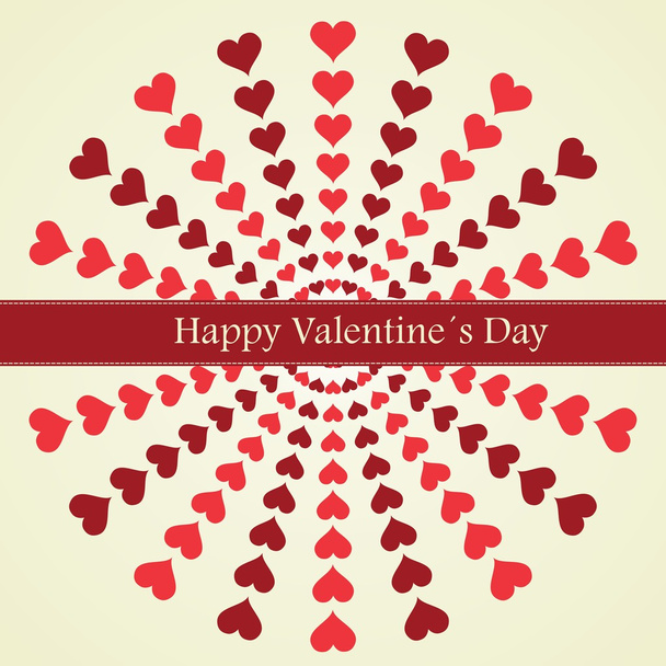 Valentine's Day lettering Greeting Card - Vector, Imagen