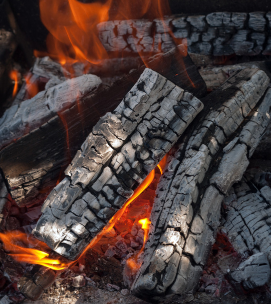 fuego calentador de leña
 - Foto, imagen