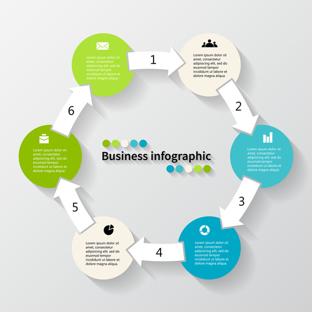 事業計画のための近代的なベクター情報グラフィック - ベクター画像