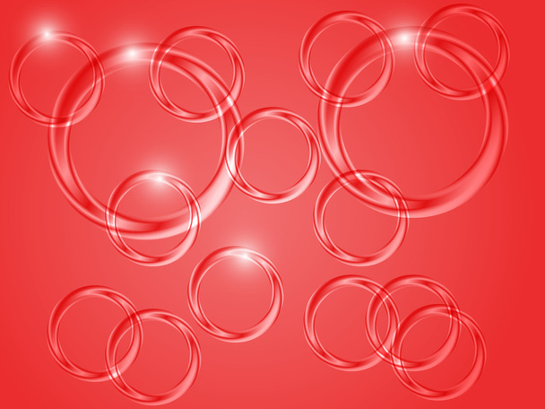 Rings abstract background - Wektor, obraz