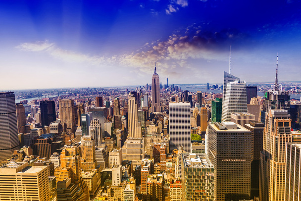piękny widok na panoramę Nowego Jorku - Zdjęcie, obraz