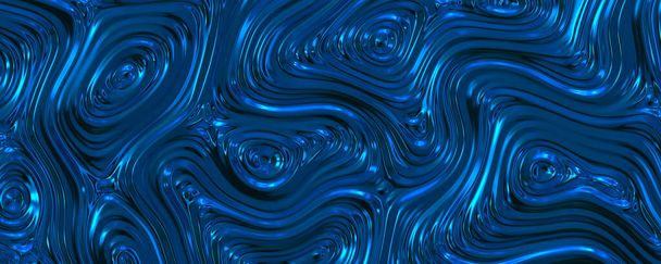 abstract digital wallpaper, blue metallic texture - Photo, image