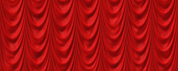 cortina roja textura fondo - Foto, Imagen
