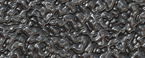 абстрактна фонова ілюстрація, хвиляста рідка металева текстура
 - Фото, зображення