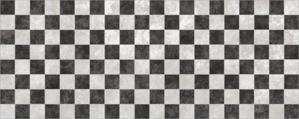 Černobílé šachovnice textury pozadí - Fotografie, Obrázek