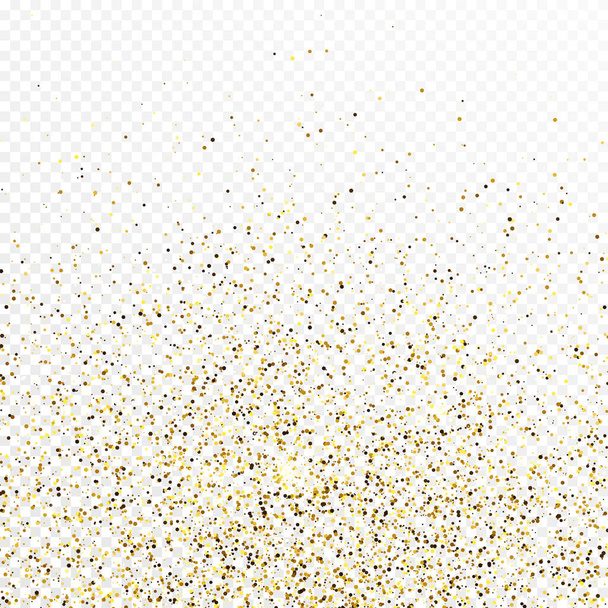Gouden glitter feestelijke confetti achtergrond - Vector, afbeelding