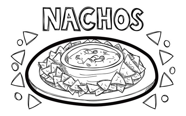nachos - Vettoriali, immagini