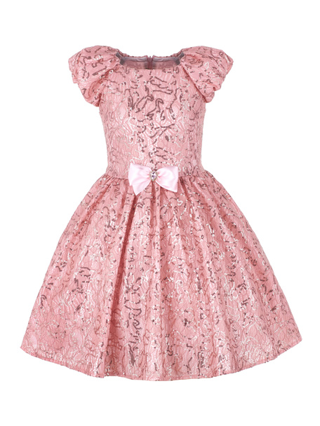 Elegant dress for a girl with pink sequins - Photo, Image