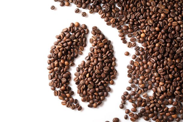 Coffee bean isolated on white background - Foto, afbeelding