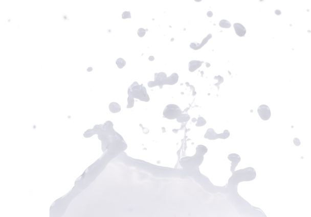 pouring milk splash - Foto, afbeelding
