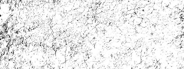 Texture de recouvrement détaillée perturbée de surface rugueuse, mur fissuré, pierre et vieille peinture. Grunge fond horizontal. Une ressource graphique en couleur. - Vecteur, image