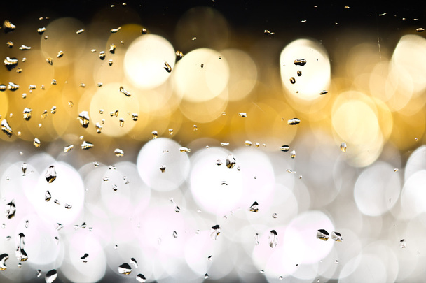 Drops of rain on window with... - Foto, imagen