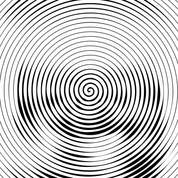 Abstracte achtergrond. Vector illustratie van psychedelische spiraal met radiale stralen. Verdraaid komisch effect. Vortex achtergronden. Hypnotische spiraal - Vector, afbeelding