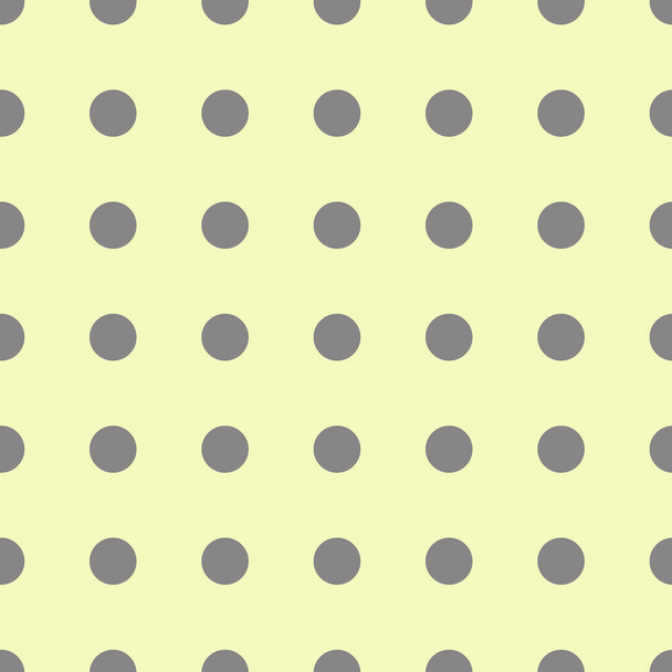 Nahtlose Textur.Farbige Kreise auf gelbem Hintergrund - Vektor, Bild
