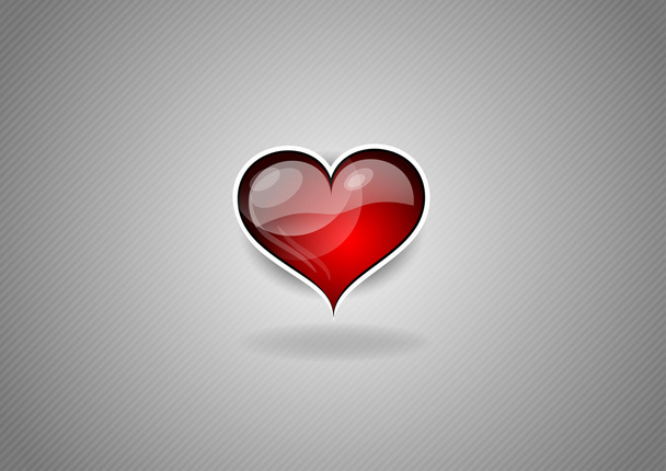 red heart - Vector, Image