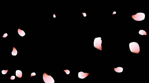 ιπτάμενα πέταλα φόντο διανυσματική απεικόνιση - Διάνυσμα, εικόνα