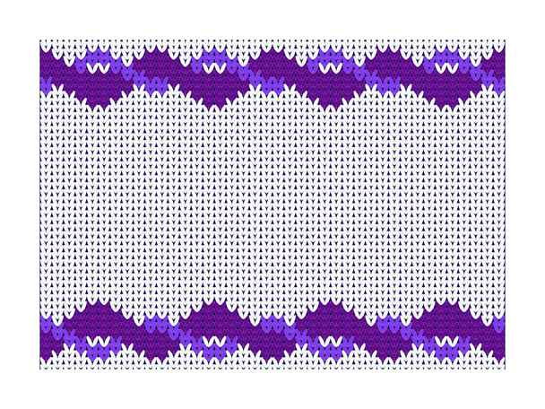 Knitting pattern. Seamless background. Knit wool. Scheme for embroidery and knitting. - Vector, Image