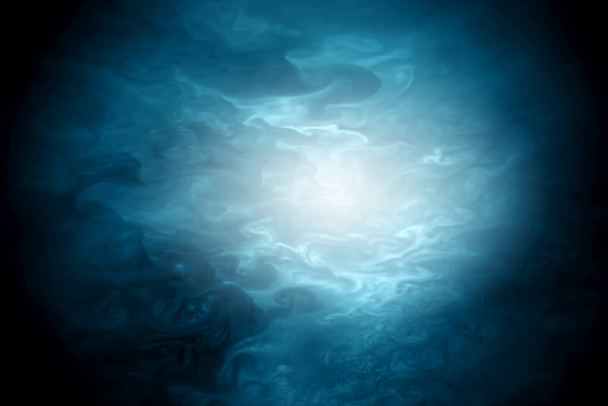 Fundo azul abstrato. linhas, ondas, traços, fundo elegante
 - Foto, Imagem