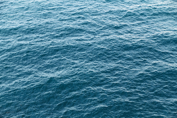 blue sea calm water texture. light waves - Fotoğraf, Görsel