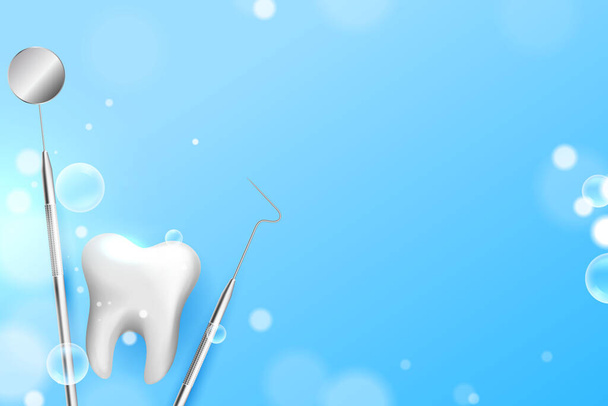 Zuby zubní péče lékařské zázemí - Vektor, obrázek