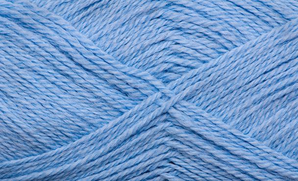 Blue woollen thread - Photo, image