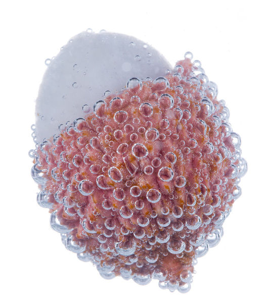 Fresh lychee with bubbles - Fotografie, Obrázek