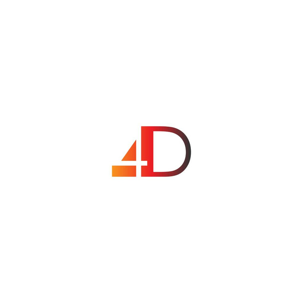 Levél 4D logó kombináció, fokozatok szín - Vektor, kép