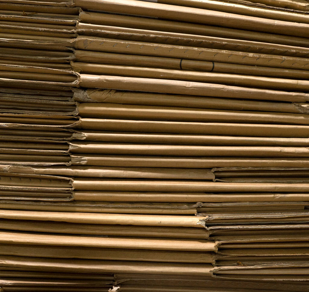 Cardboard tobacco cases folded flat - Photo, Image