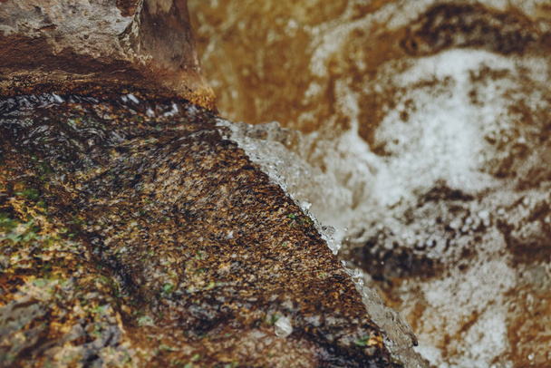 Beautiful waterfall close-up. Stones nature - Valokuva, kuva