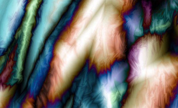 Abstract meditative color fractal background - Vector, Image