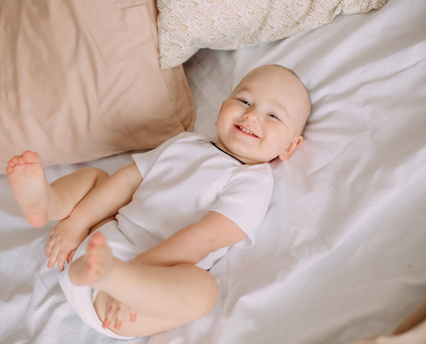 pretty laugh baby health joy smile playful emotions - Foto, Bild