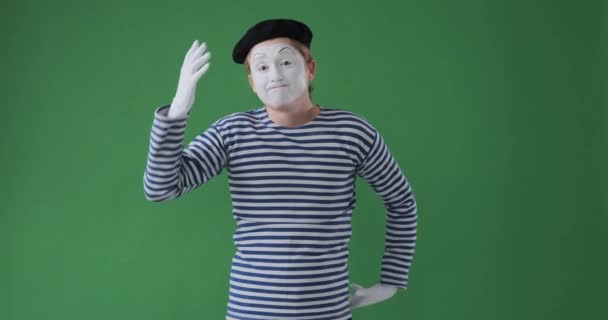 Mime artist regretting and complaining about the results  - Footage, Video