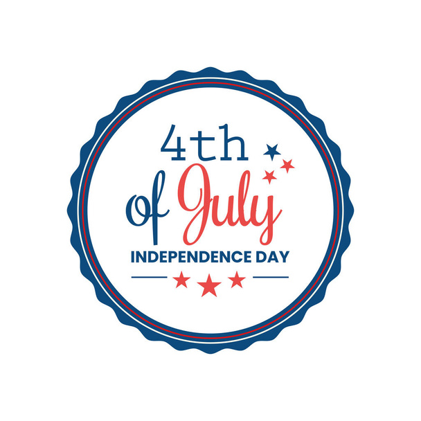 Button of independence day - ベクター画像
