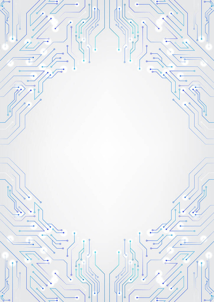  Diagramas de circuito de fondo de tecnología blanca
 - Vector, imagen