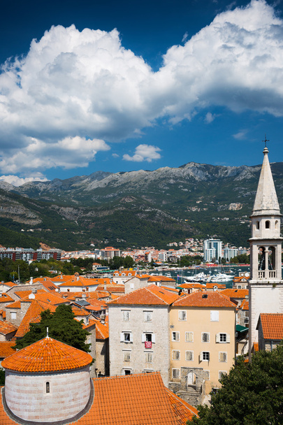 Budva eski şehirde görüntüleyin. Karadağ, Balkanlar - Fotoğraf, Görsel
