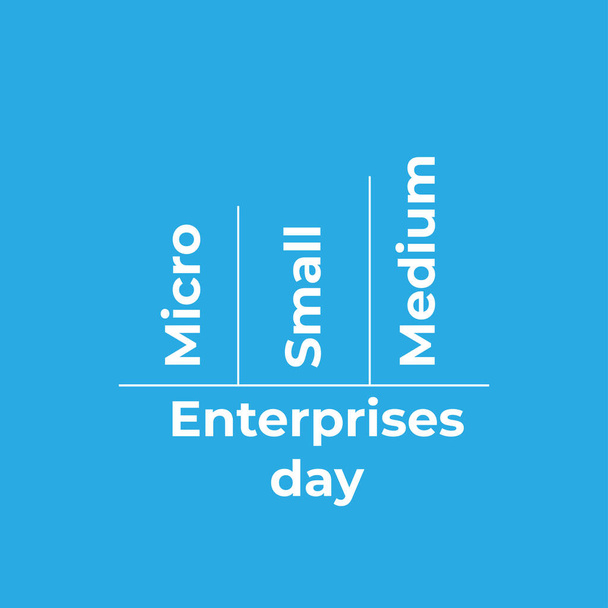 Diseño para la campaña del día de las microempresas, pequeñas y medianas empresas
 - Vector, imagen