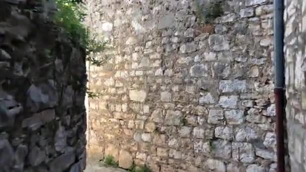 Walking through the streets of Stari Grad old town in Croatia - Footage, Video