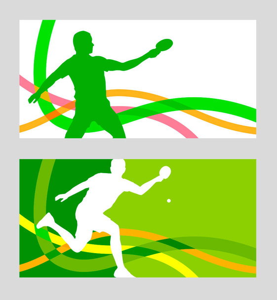 Grafica sportiva da ping pong in qualità vettoriale - Vettoriali, immagini