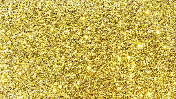 Golden glitter for an abstract background. - Photo, Image