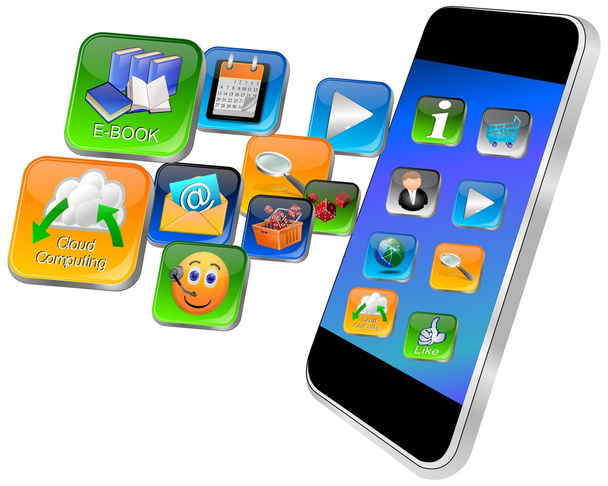 Smartphone con aplicaciones
 - Foto, Imagen