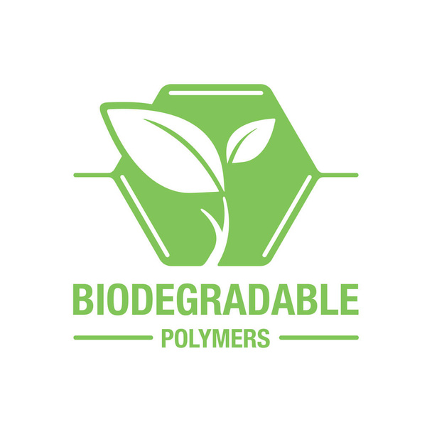 Icono de polímeros biodegradables
  - Vector, imagen