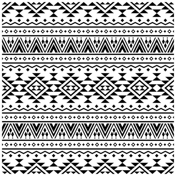 vector de diseño de patrón inconsútil nativo en color blanco negro
 - Vector, imagen