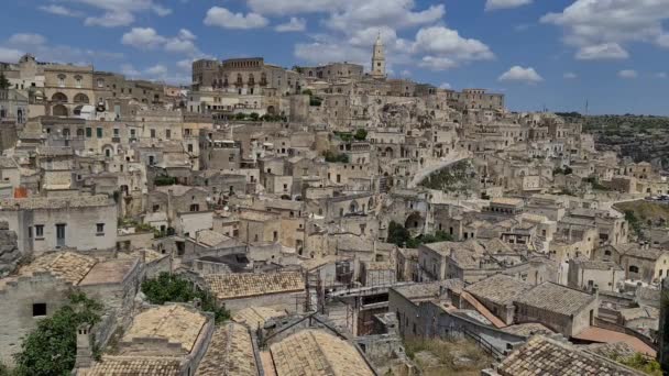 Matera, paisaje urbano sobre los edificios antiguos
 - Metraje, vídeo
