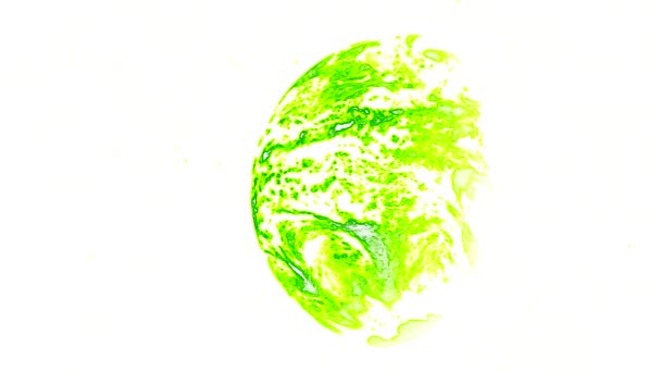 Green Rotating Hemisphere on White Background stock video ist ein großartiges Video. Dieser 1920x1080 (HD) Videoclip kann als Hintergrund in jedem Projekt verwendet werden. Dieses Material wird bei Ihrem nächsten Schnitt, Projekt oder Film großartig aussehen.  - Filmmaterial, Video