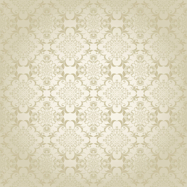 Seamless floral pattern on background. Wallpaper pattern. Template for your design. Textile pattern - Vector, Image