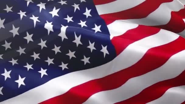 Vereinigte Staaten von Amerika schwenken Flagge Video Gradient Hintergrund. US-Flagge Motion Loop. USA Flagge zum Unabhängigkeitstag, 4. Juli US-amerikanische Flagge schwenkend 1080p Full-HD-Filmmaterial. USA Amerika zeigt Video-News - Filmmaterial, Video