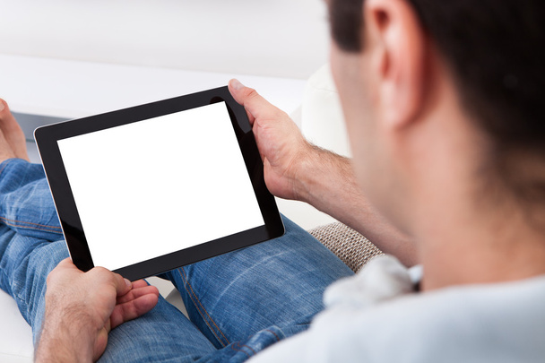Man Holding Digital Tablet - Foto, immagini